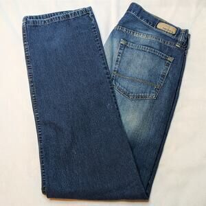 Vintage Nautica Jeans Men's 34x34 Classic Fit Straight Leg Blue Denim 90s